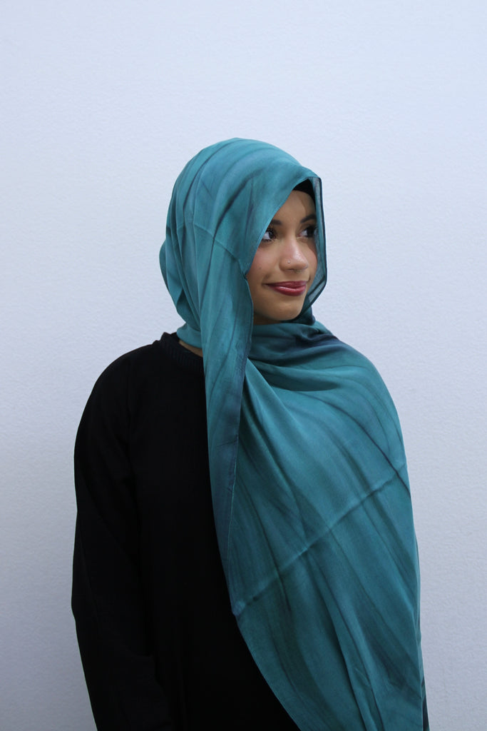 Teal Mist Wrap Modal Hijab