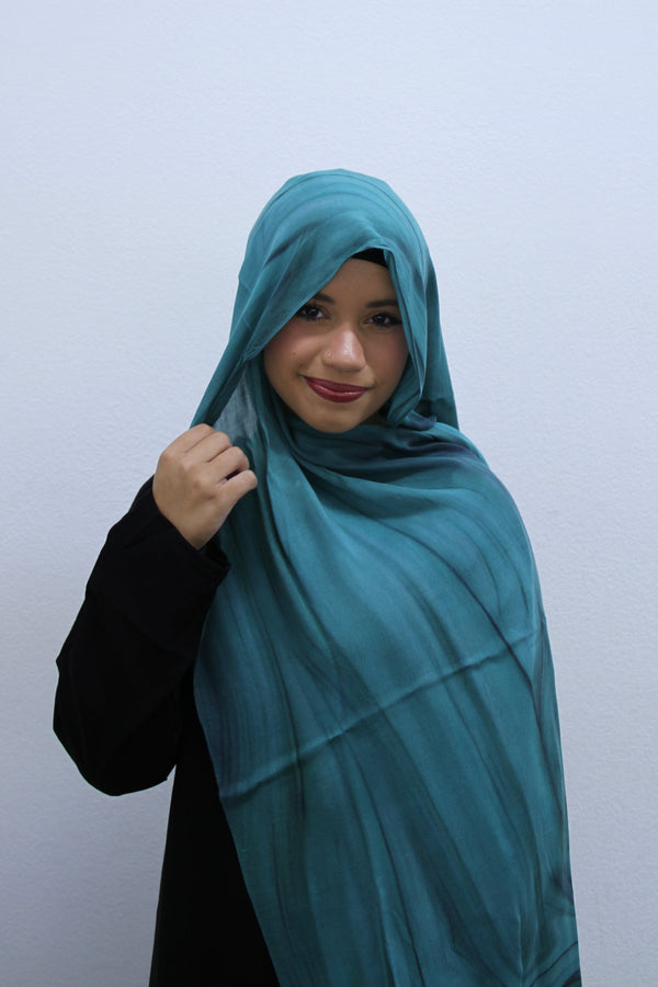 Teal Mist Wrap Modal Hijab
