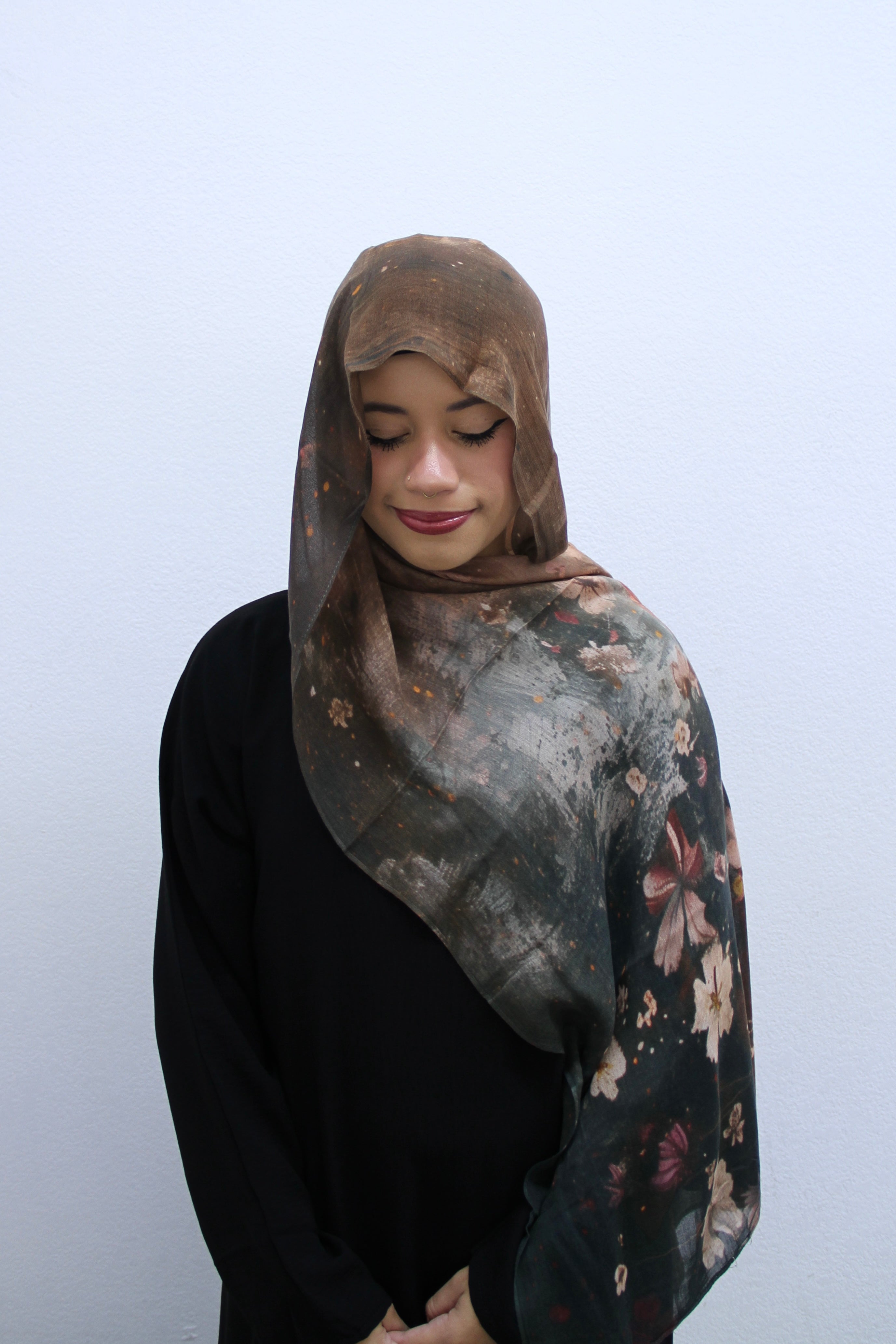 Midnight Garden Modal Hijab
