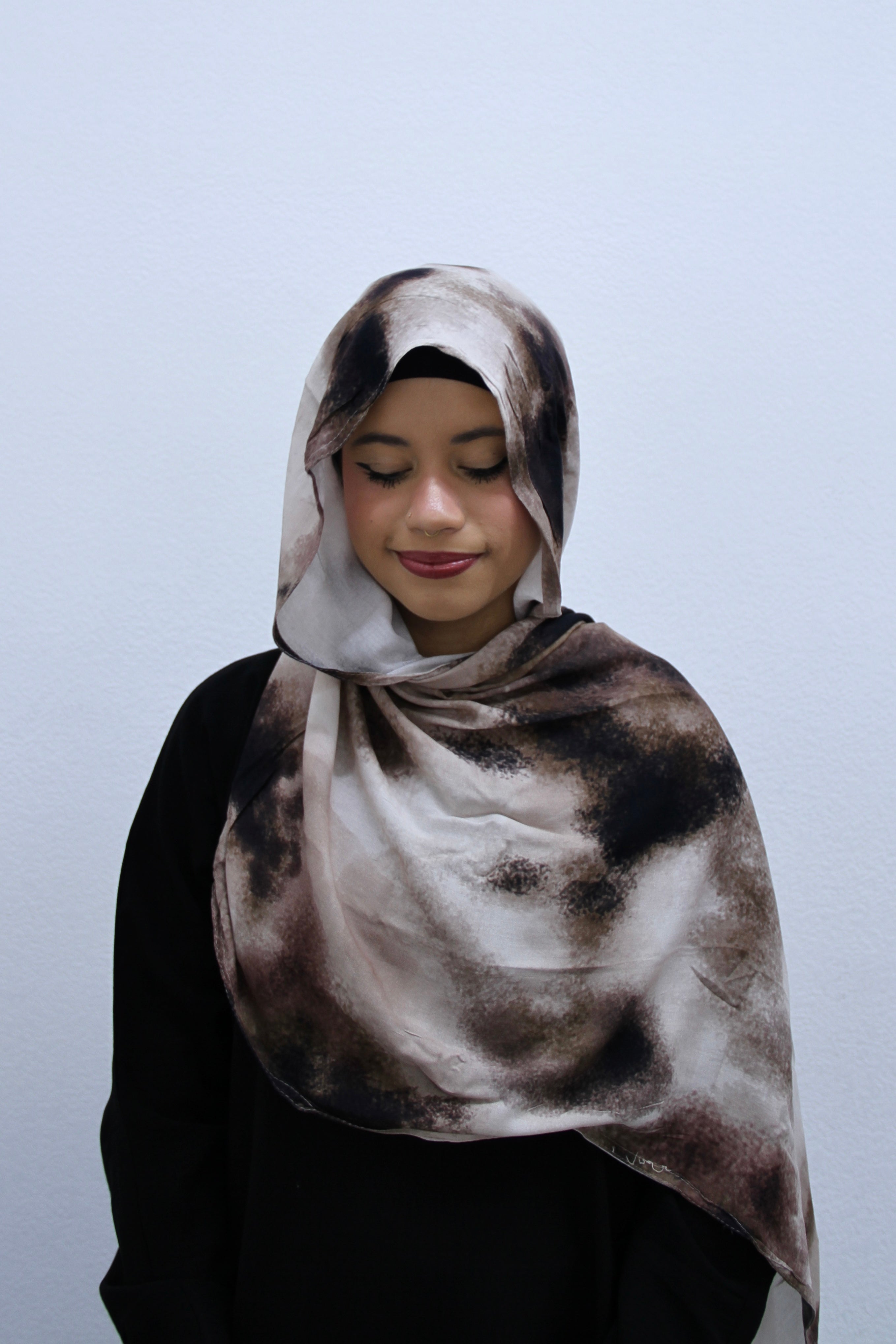 Golden Sand Marble Modal Hijab