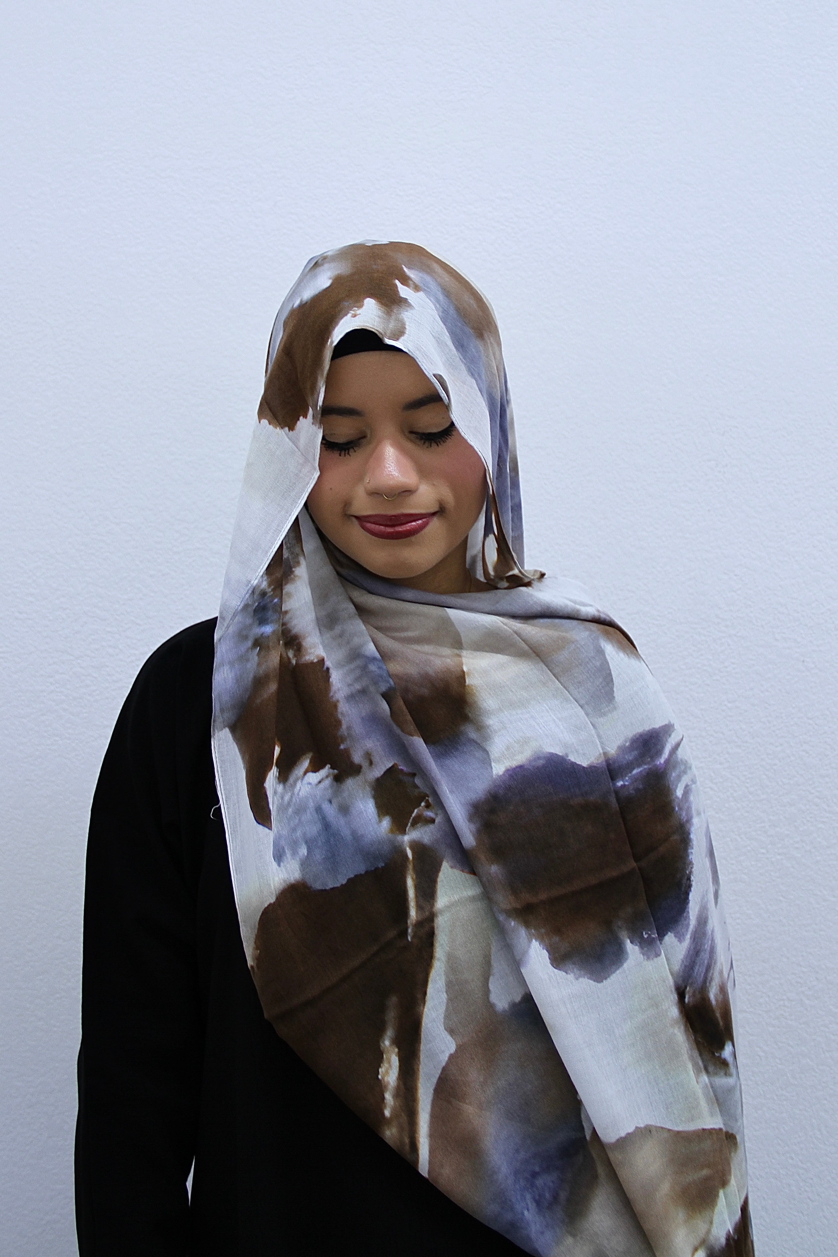 Golden Sand Marble Modal Hijab