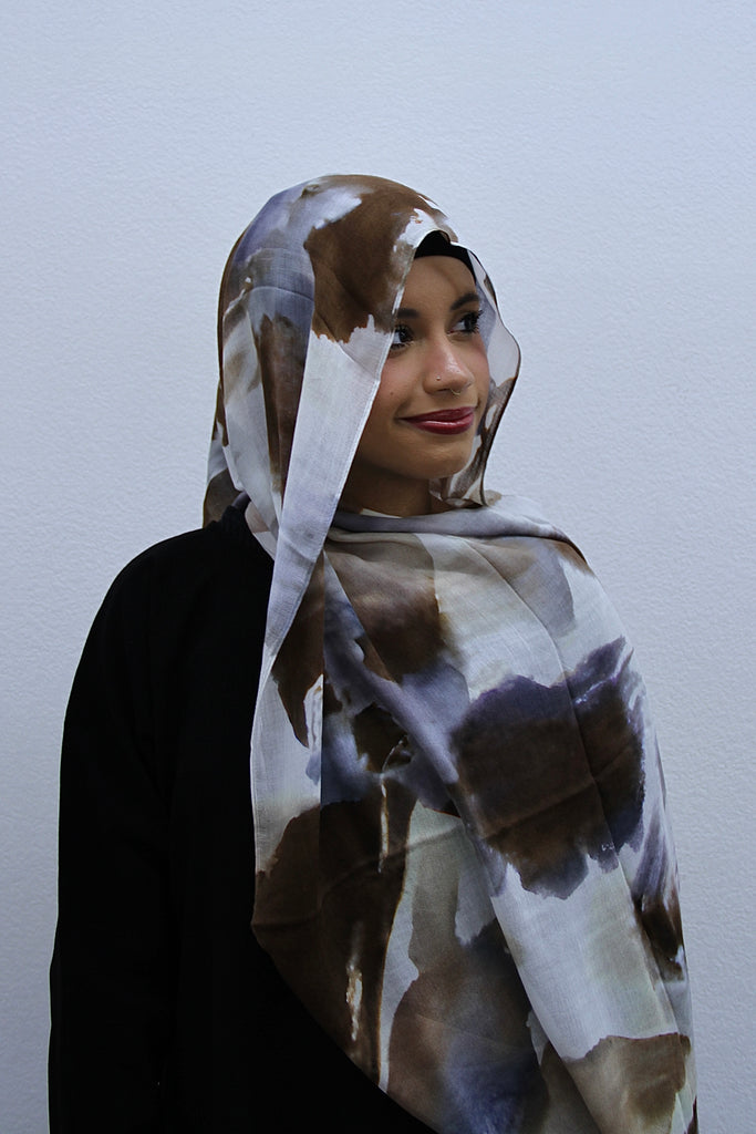 Printed Modal Bamboo Cotton Hijab