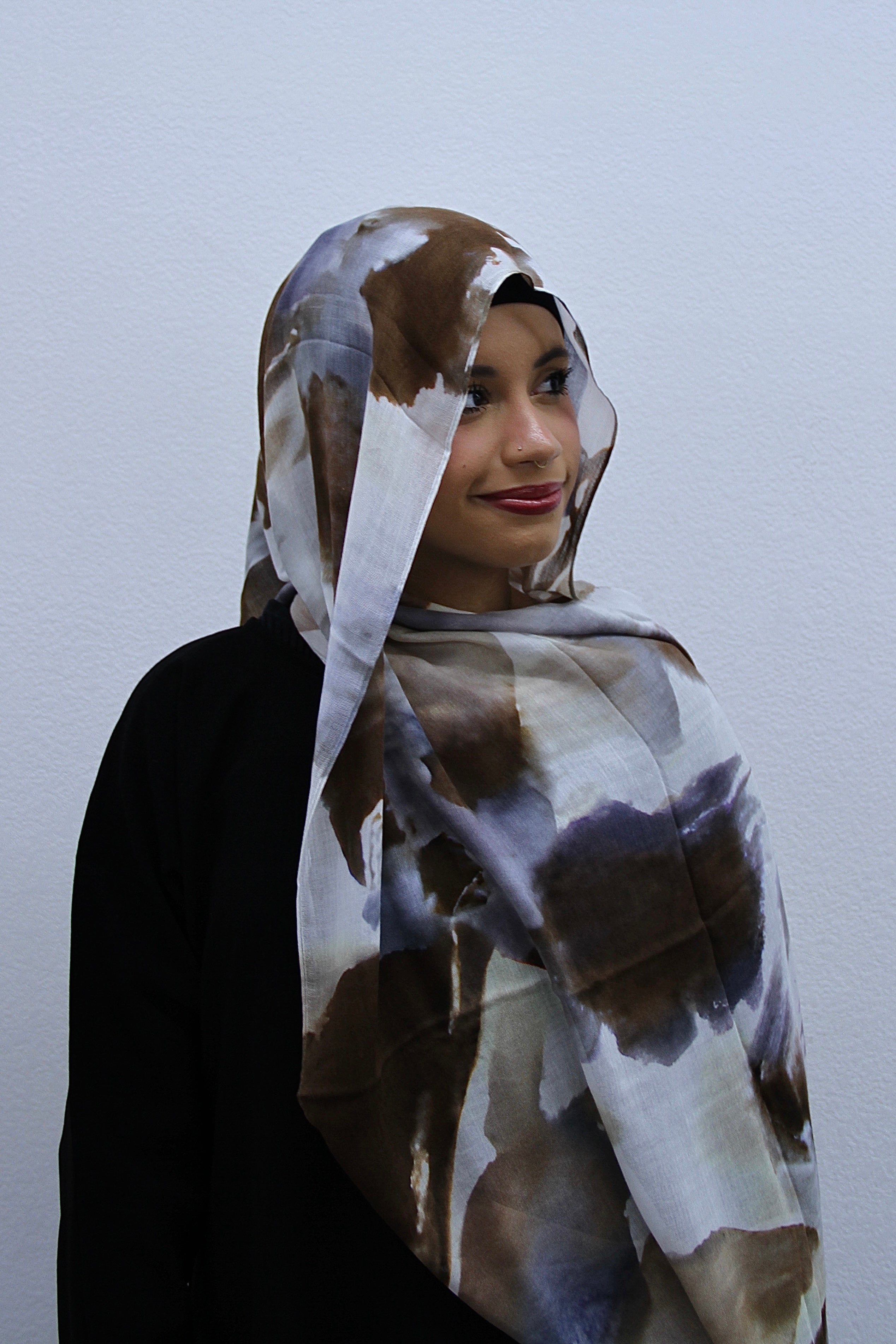 Smoky Stone Marble Modal Hijabs