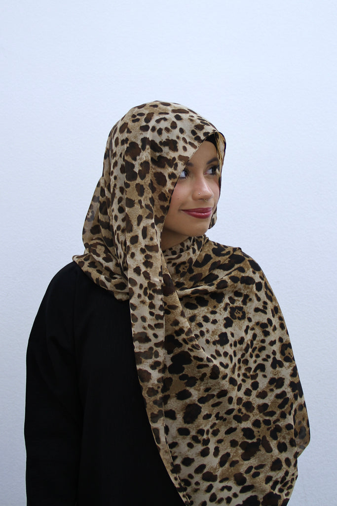 Leopard Print Hijab