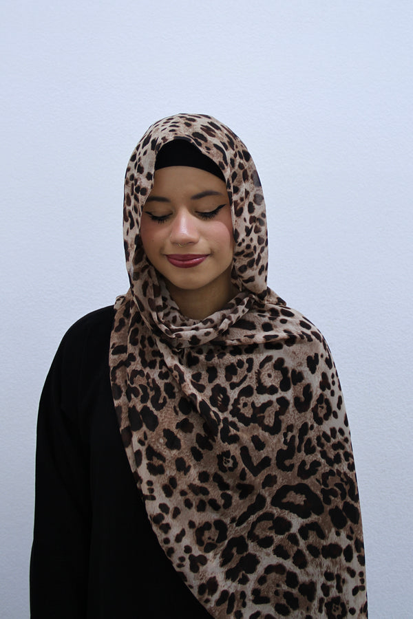 Leopard Print Hijab