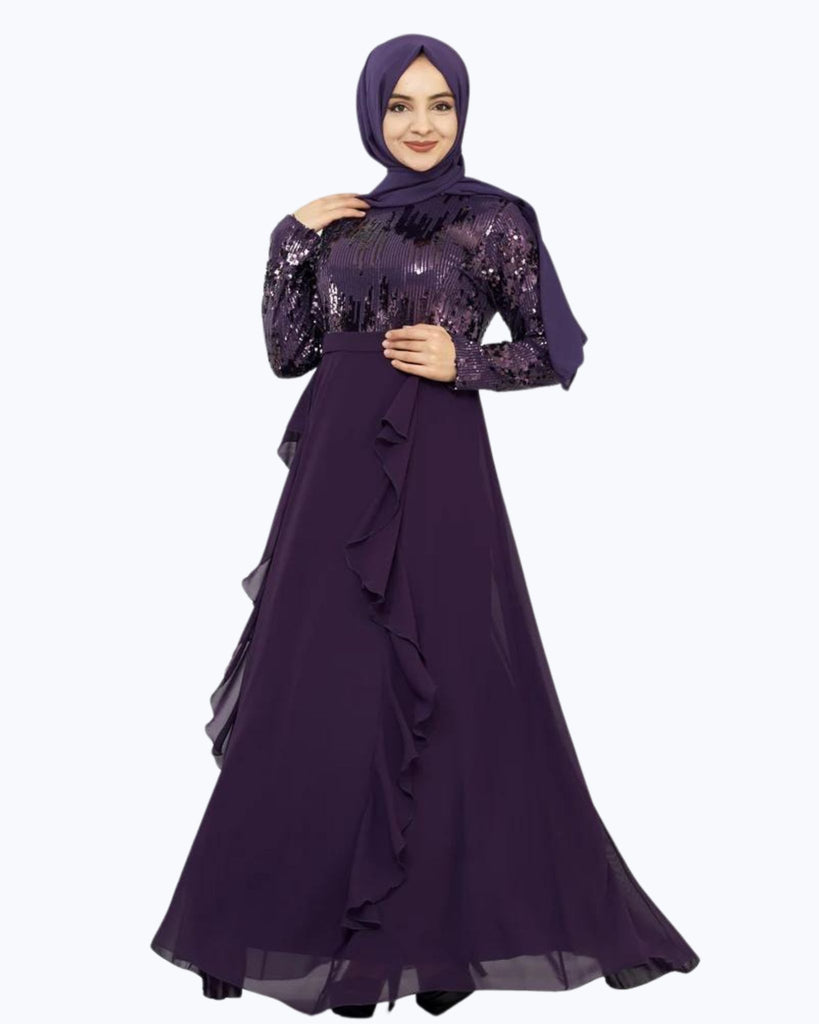 Rafia Plum Dress