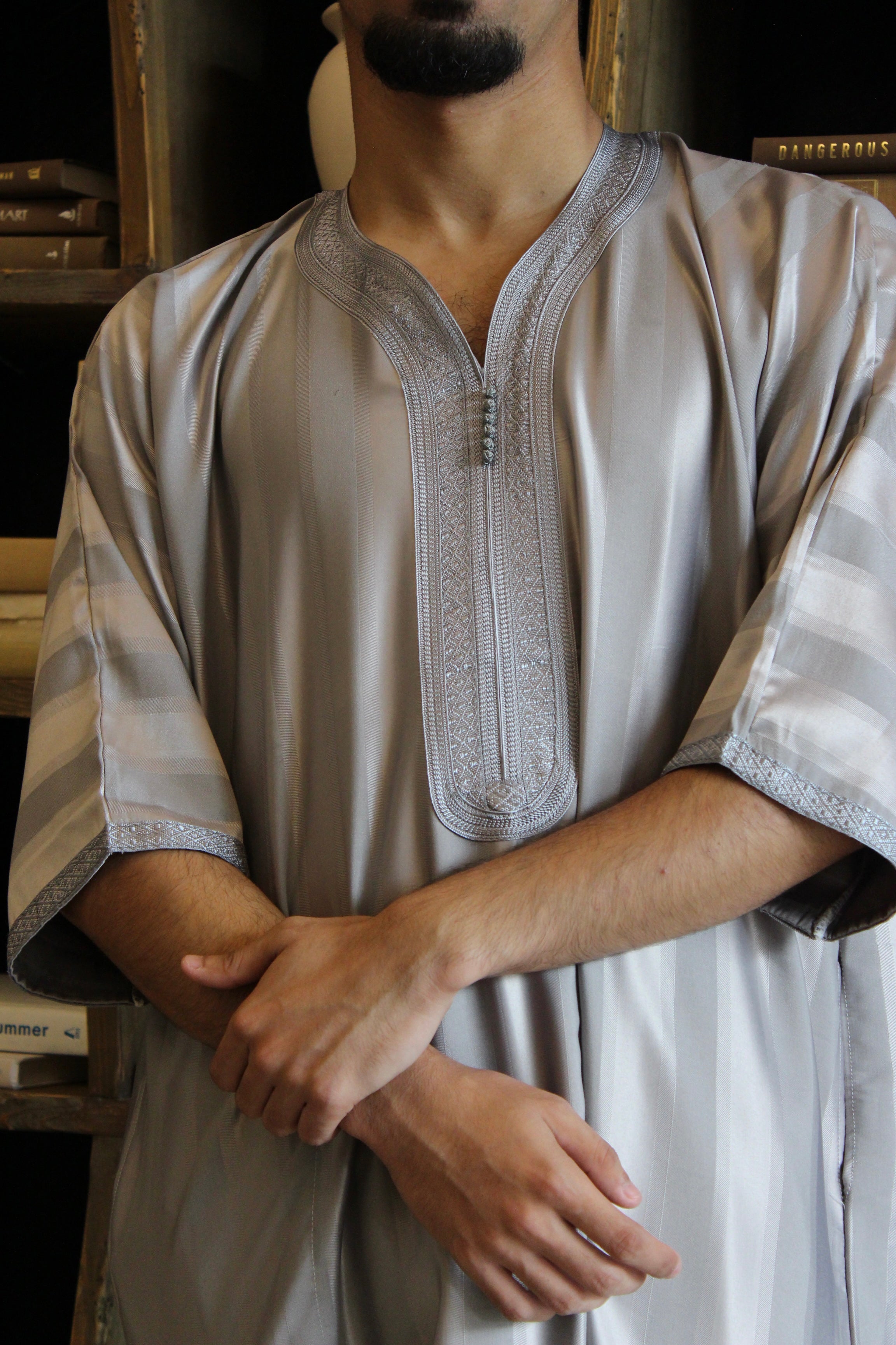Moroccan Short Sleeve Men's Thobe