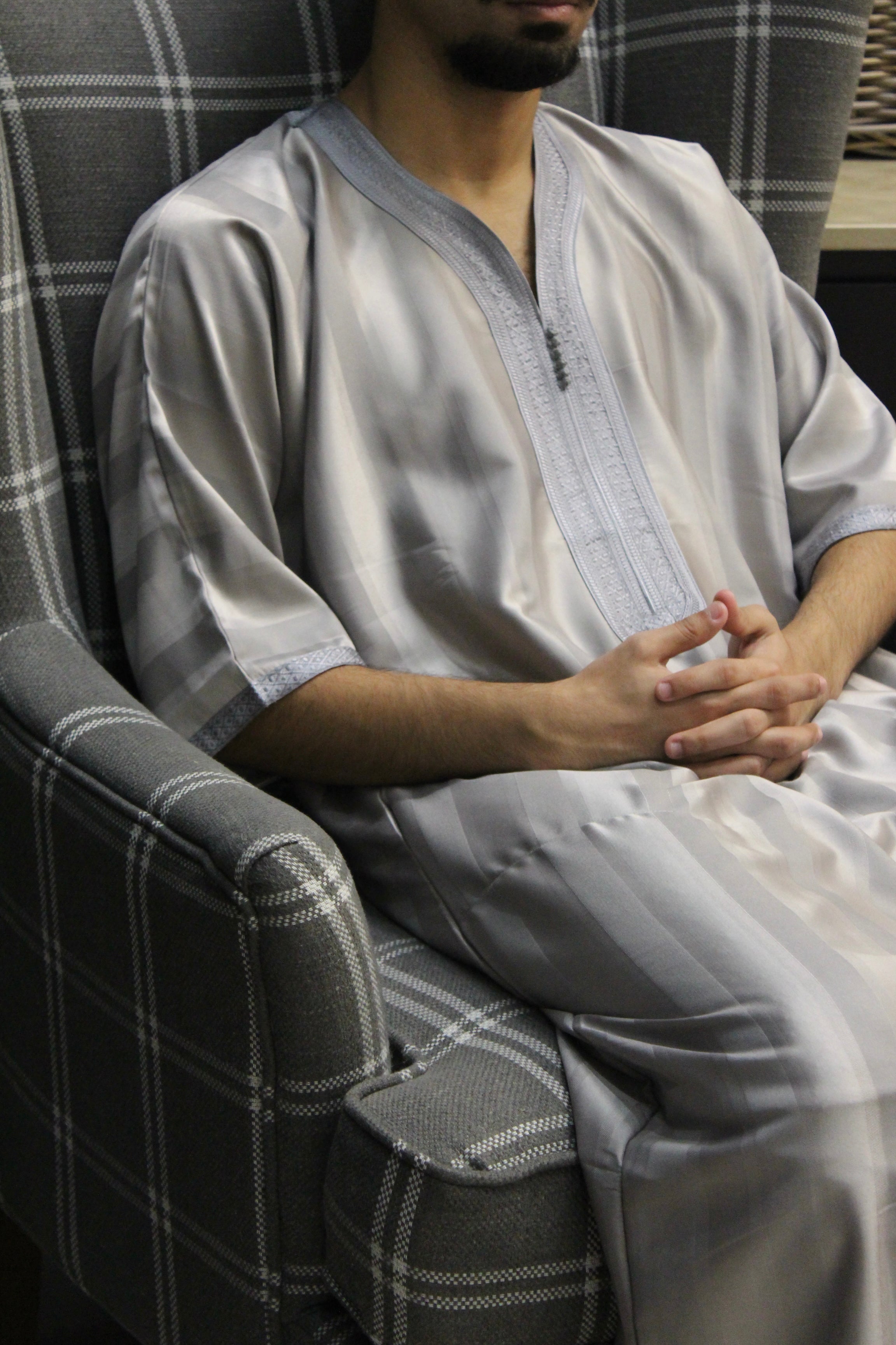 Moroccan Short Sleeve Men's Thobe