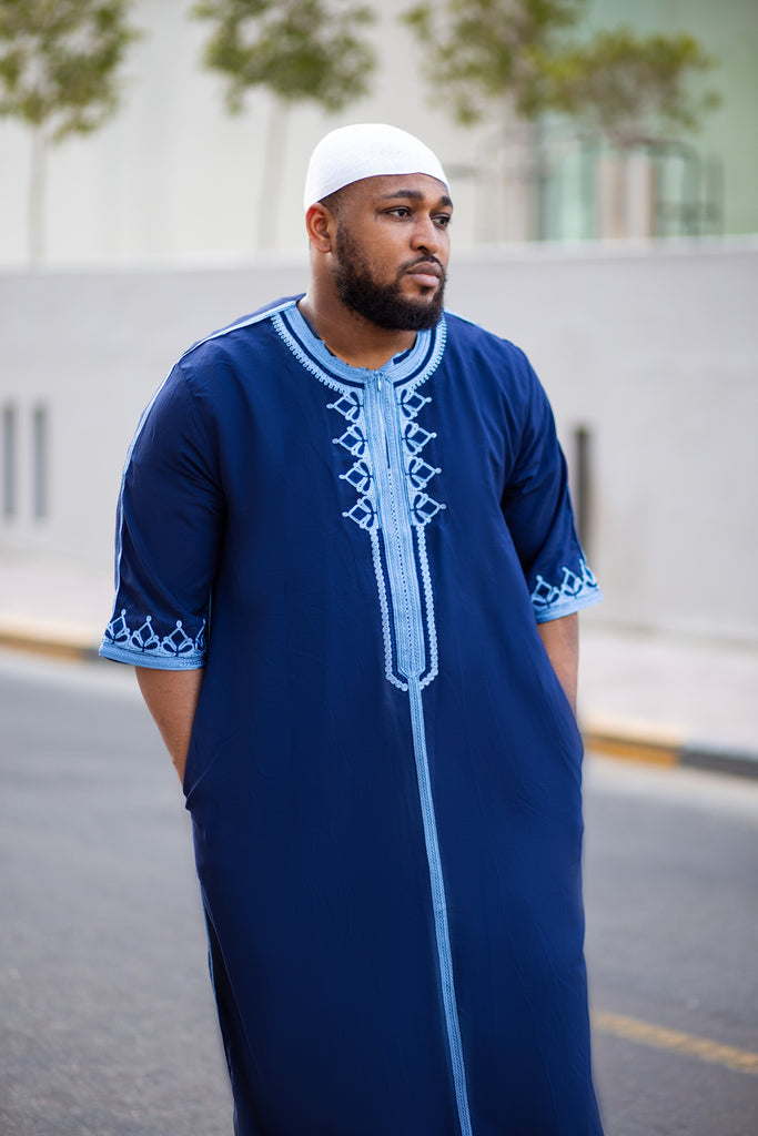 Moroccan Short Sleeve Men's Thobe