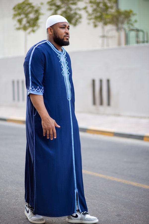 Moroccan Short Sleeve Men's Thobe