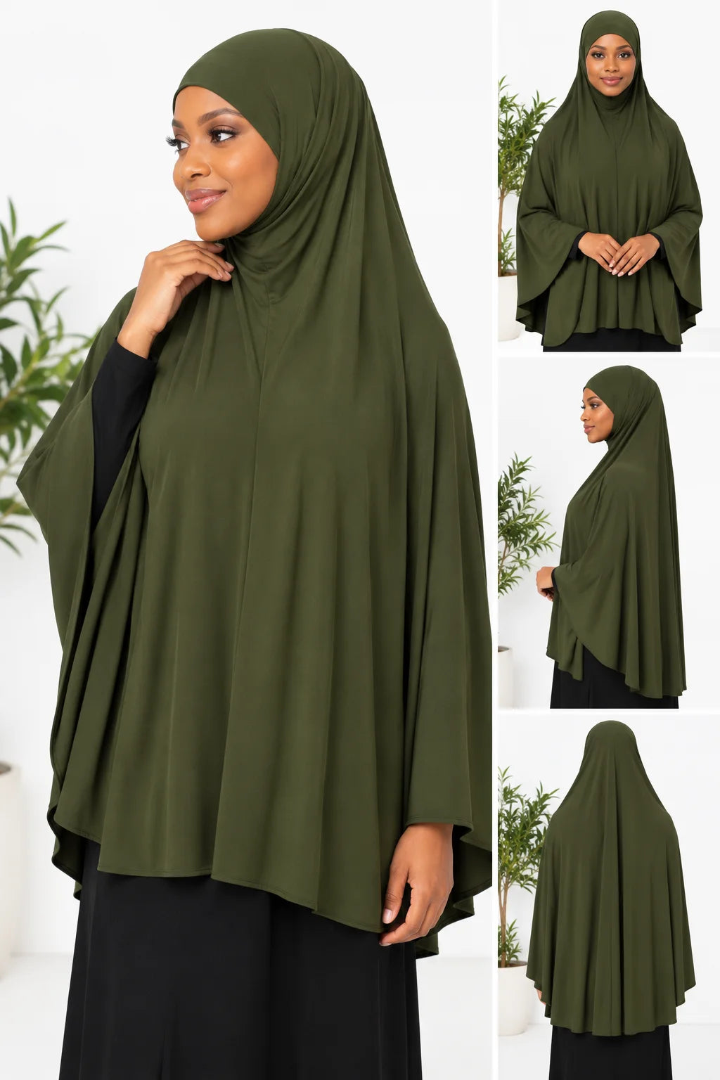 Sleeveless Prayer Hijab – Lightweight Full Coverage Khimar for Salah & Everyday Wear