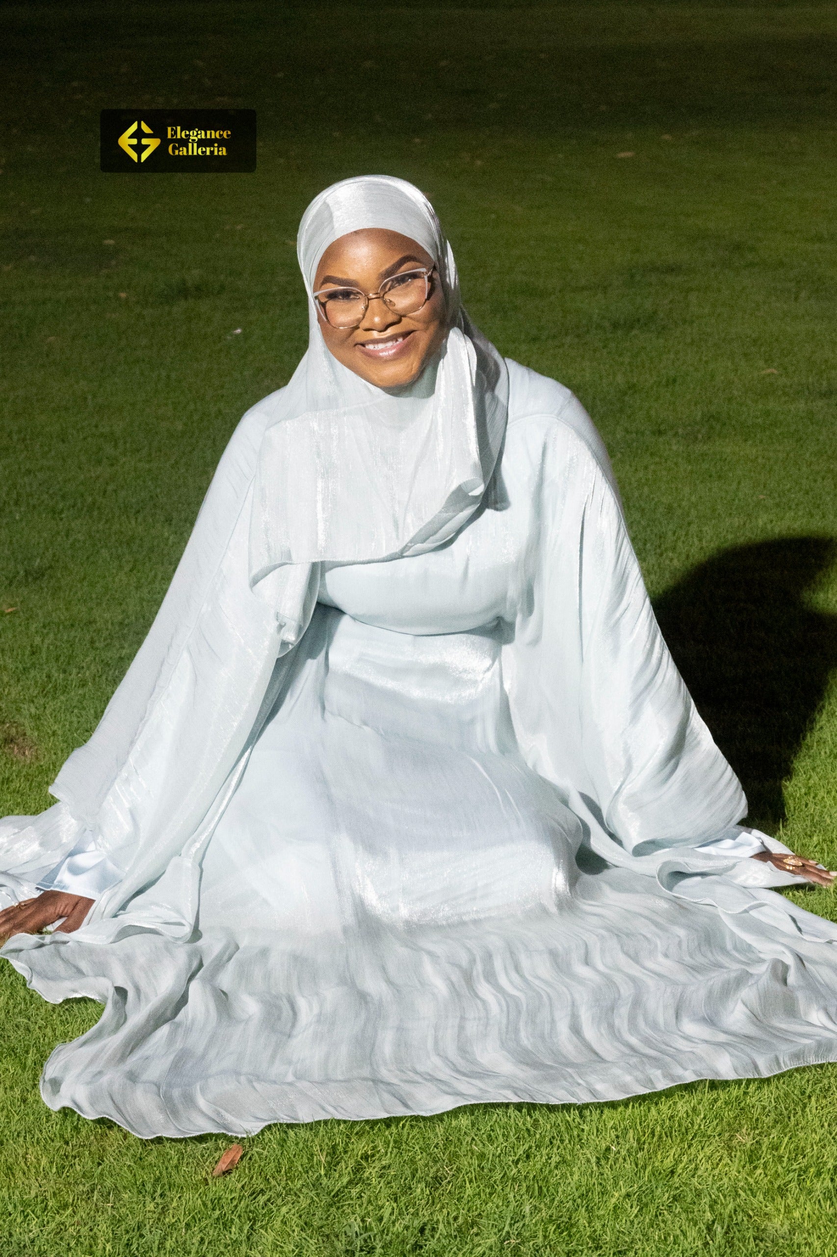 Graceful Organza Butterfly 2 piece Abaya