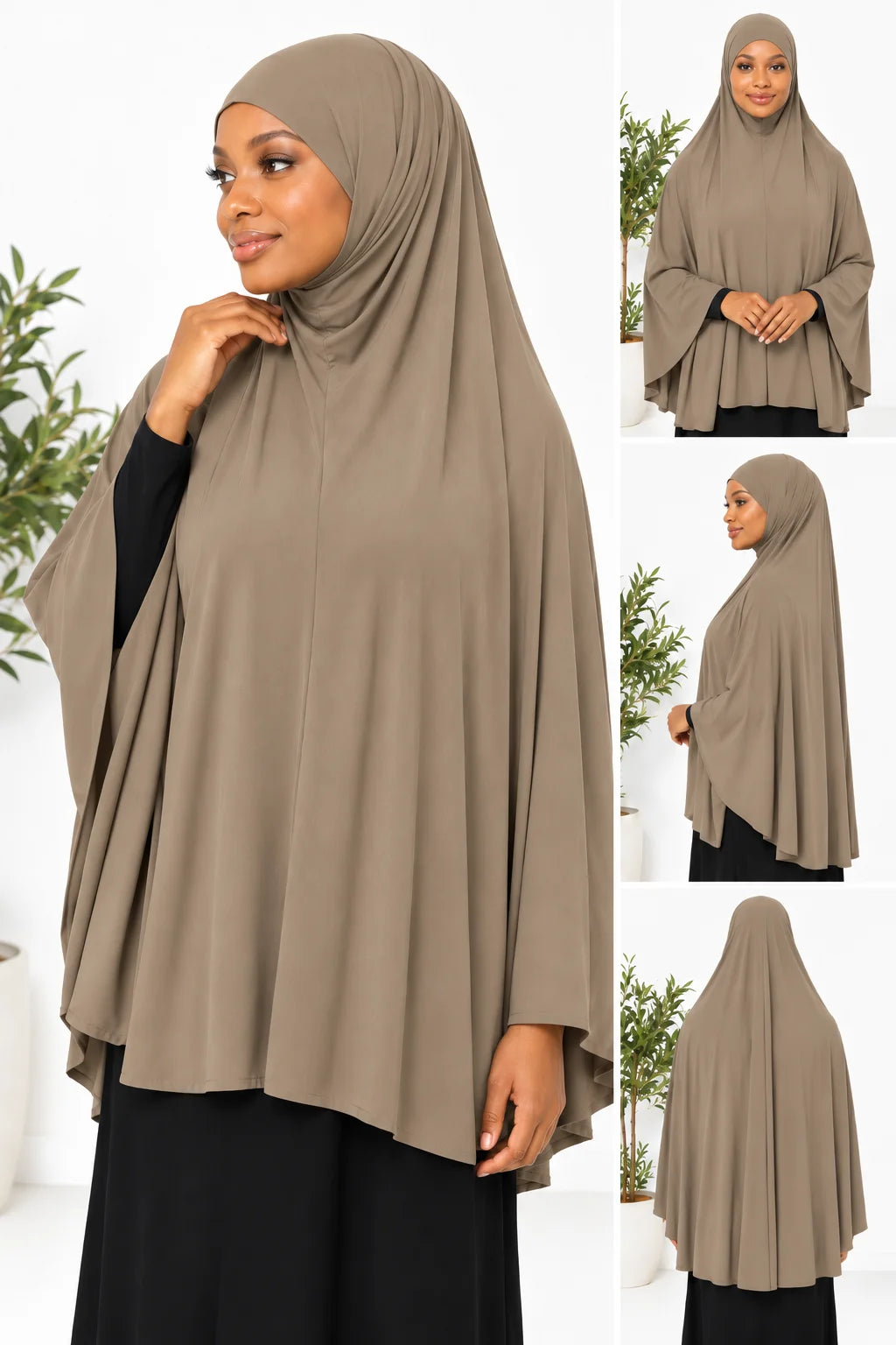 Sleeveless Prayer Hijab – Lightweight Full Coverage Khimar for Salah & Everyday Wear