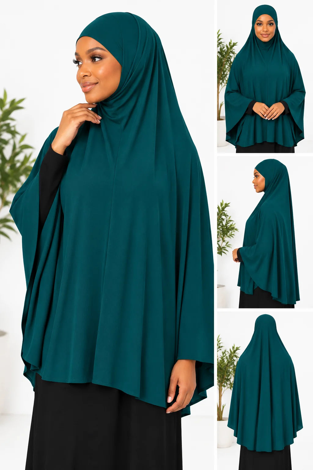 Sleeveless Prayer Hijab – Lightweight Full Coverage Khimar for Salah & Everyday Wear