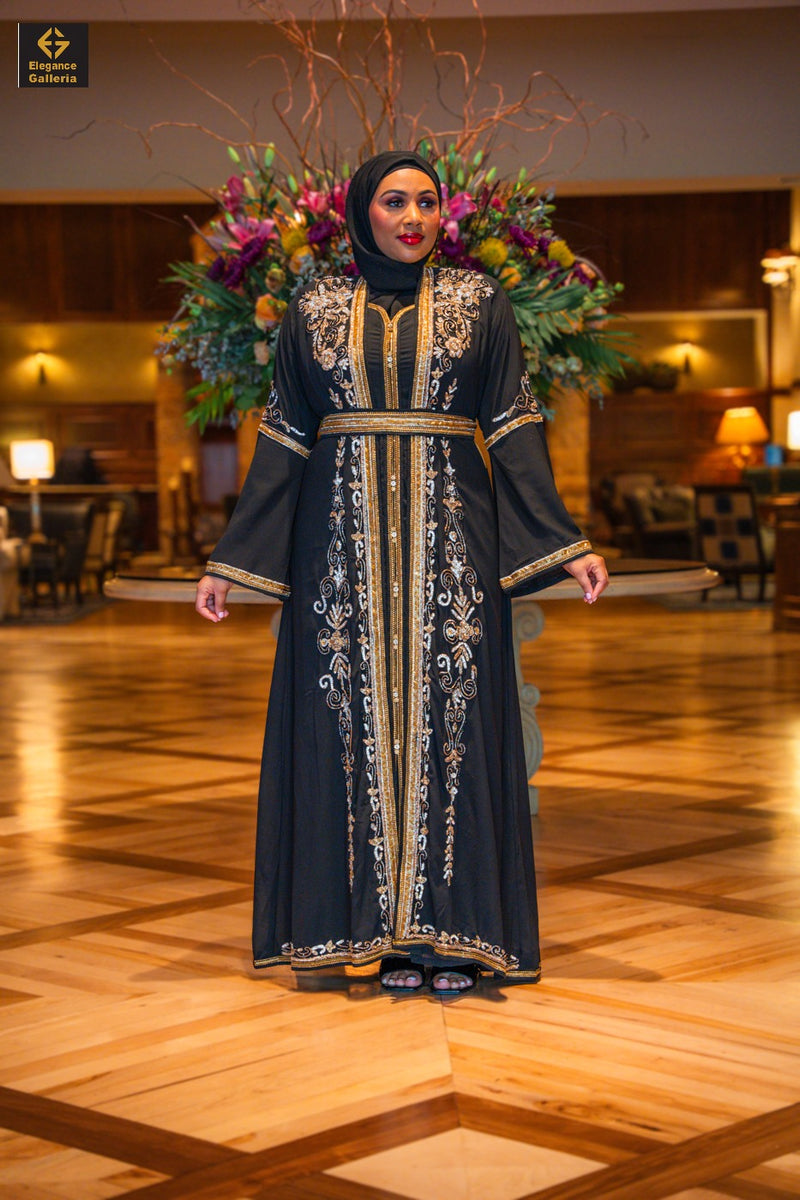 Serena Luxury Abaya Black / XL / Chiffon